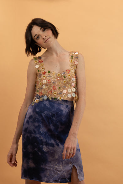 A-Line Mini Skirt: Nightshade