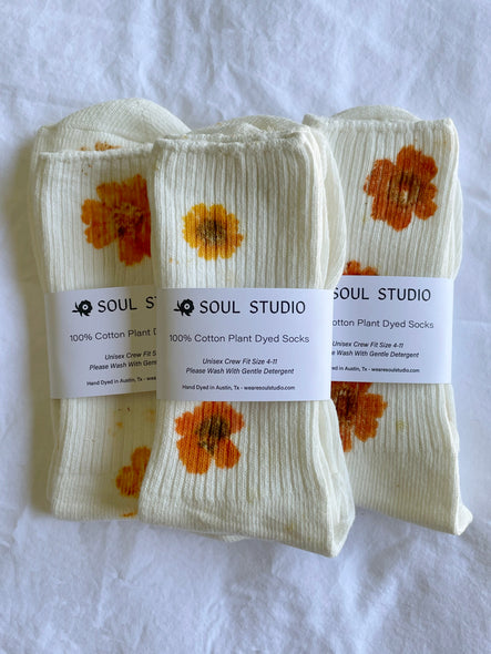 Flower Print Bamboo Socks