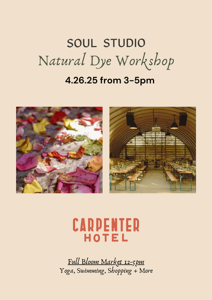 Natural Dye Workshop at Carpenter Hotel