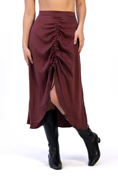 The Persephone Skirt: Mahogany