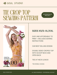 Tie Crop Top Sewing Pattern