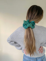 Cloud Scrunchie (Silk Organza): Teal