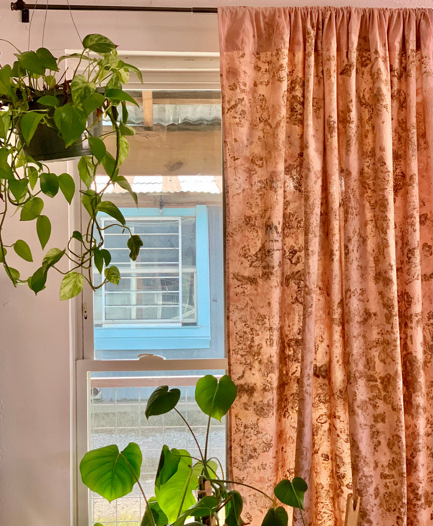 Bundle Dyed Cotton Curtain Set