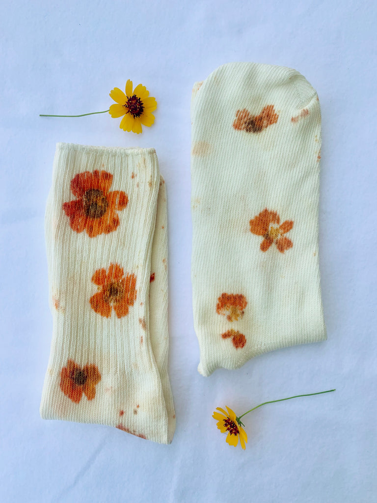 Flower Print Bamboo Socks